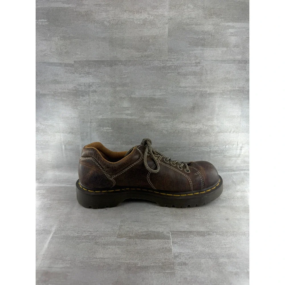 Dr Martens 10940 Brown Leather Lace Up Lug Sole Oxford Shoes Men Sz 10